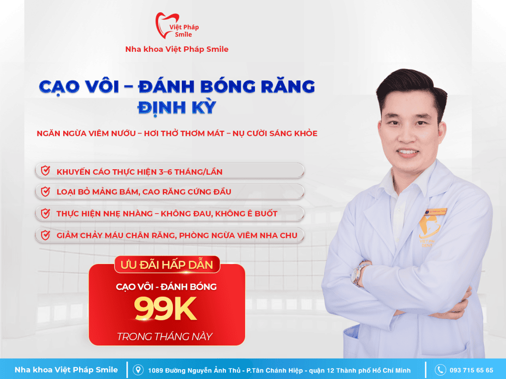 CẠO VÔI – ĐÁNH BÓNG RĂNG ĐỊNH KỲ