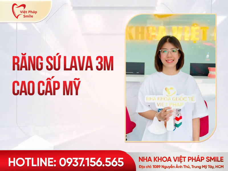 Làm răng sứ Lava 3M tại TP.HCM