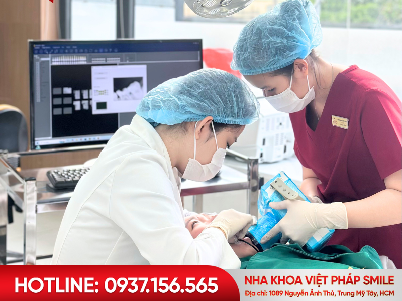 Quy trình bọc răng sứ tại Nha khoa Việt Pháp Smile – Trung Mỹ Tây