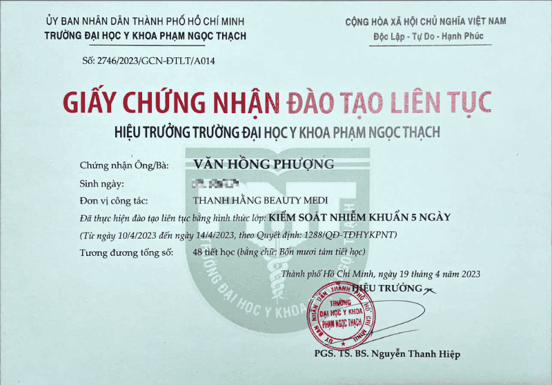 Đội ngũ bác sĩ 5 Thạc Sĩ – Bác Sĩ Văn Hồng Phượng-cn1